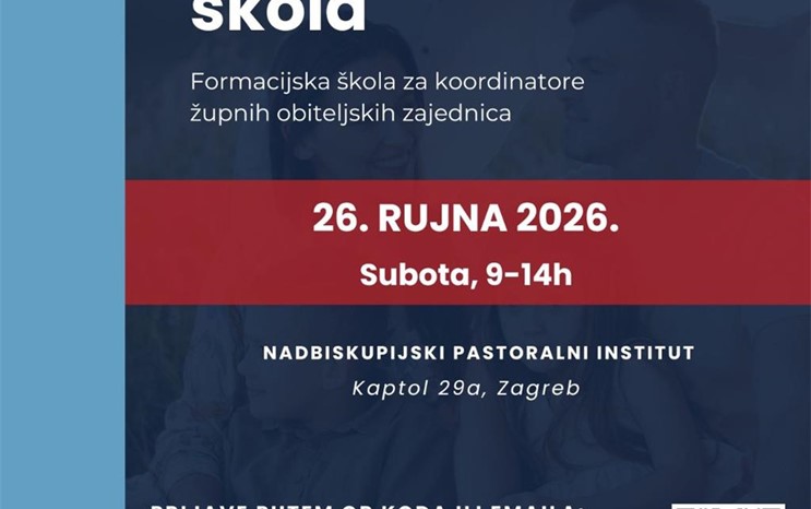 Formacijska škola za koordinatore obiteljskih zajednica Zagrebačke nadbiskupije